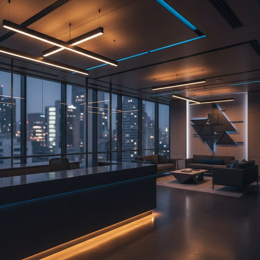 Moderne Premium-Bürolobby der Vertriebsagentur